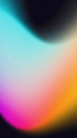 Grainy gradient vertical background turquoise magenta orange vibrant glowing mobile wallpaper backdrop designの写真素材