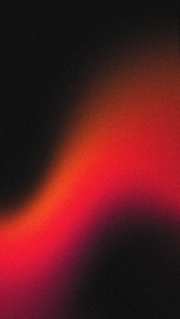 Vertical background red glowing abstract gradient wave shape black grainy backdrop minimal cover poster designの写真素材