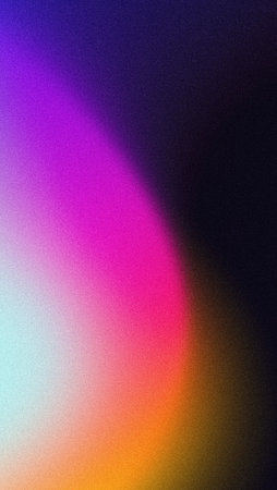 Vibrant vertical grainy background magenta yellow pink blue black noise texture vertical poster backdrop designの写真素材