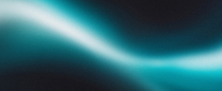Glowing abstract technology dark background teal blue green black color grainy texture gradient web header banner design, copy spaceの写真素材