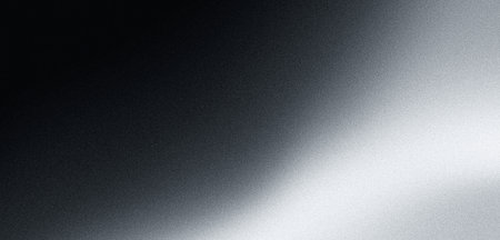 Grainy gradient background dark black white gray monochrome noise texture website header backdrop designの写真素材