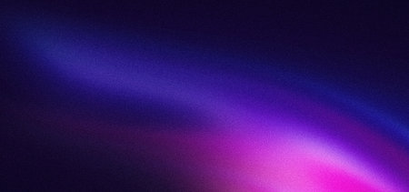 Dark blue purple glowing grainy gradient background black noise texture poster header banner designの写真素材