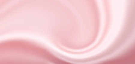 Pink abstract wave background light smooth luxury pastel satin drapery texture banner design copy spaceの写真素材