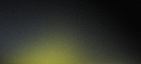 Dark color gradient background green yellow lights on grainy black backdrop noise texture poster header banner designの写真素材