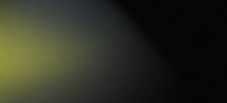 Green yellow lights on grainy black gradient background noise texture webpage header banner designの写真素材