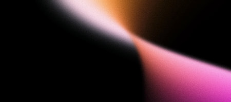 Abstract background noise texture grainy glowing orange pink wave black backdrop copy spaceの写真素材