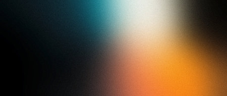 Teal orange black white glowing color gradient background, grainy texture effect, poster banner landing page backdrop designの写真素材
