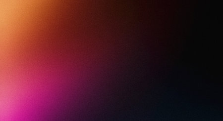Dark grainy color gradient background, purple red orange blue black colors banner poster cover abstract designの写真素材