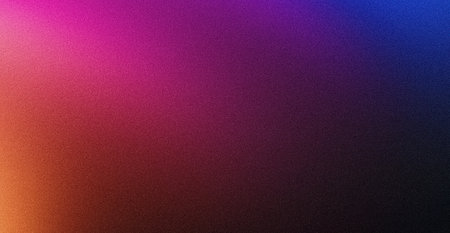 Dark grainy color gradient background, purple red orange blue black colors banner poster cover abstract designの写真素材