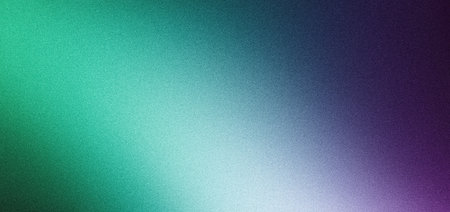 Grainy gradient background green purple noise texture color gradient, abstract glowing banner header poster designの写真素材