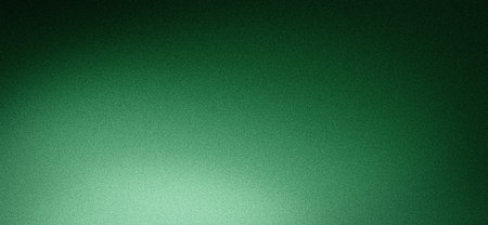 Grainy texture green gradient background glowing light and dark backdrop noise grain effect banner header design copy spaceの写真素材