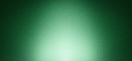 Green gradient background grainy glowing light and dark backdrop noise texture effect banner header design copy spaceの写真素材
