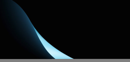 Abstract banner background light blue dynamic wave on black backdrop poster cover header design, copy spaceの写真素材