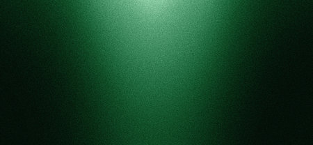 Green gradient background grainy glowing light and dark backdrop noise texture effect banner header design copy spaceの写真素材