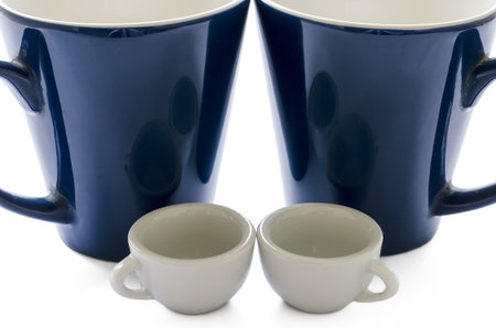 cup big and smallの写真素材