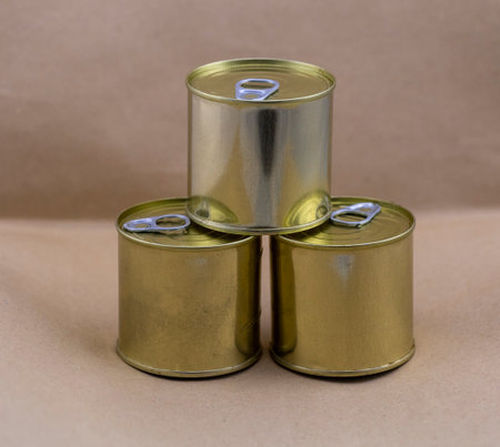 three cans of food 