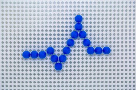 schedule of children's round mosaicの写真素材