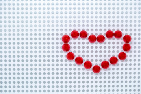 red heart mosaic