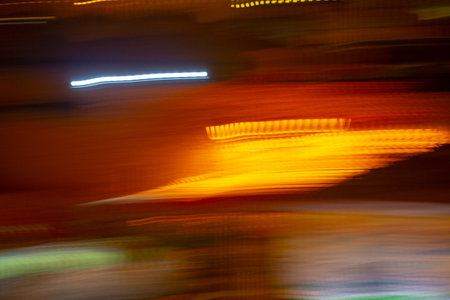 blurred lights of the night city, backgrondの写真素材