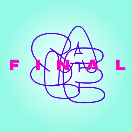 Final Sale Art Typography Poster banner Christmas gift card special offerのイラスト素材