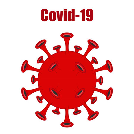 Coronavirus bacteria stock vector illustrationのイラスト素材