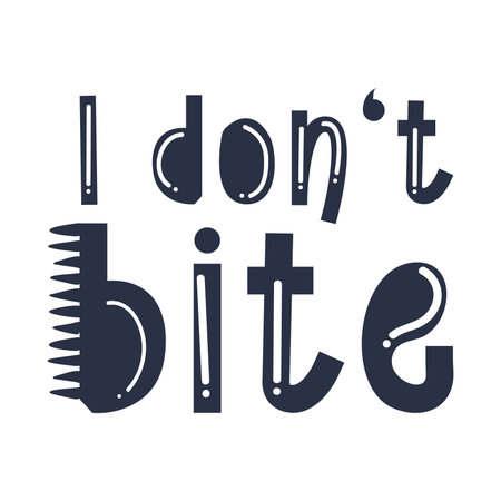 I dont bite dino quote. Vector illustration.のイラスト素材