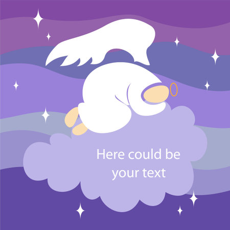 angel sleeping(1).jpgのイラスト素材