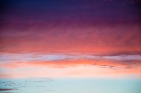 bright colorful sunset. beautiful multi-colored sky. striped clouds