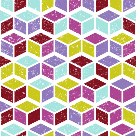 Vector Geometric Seamless Patternのイラスト素材