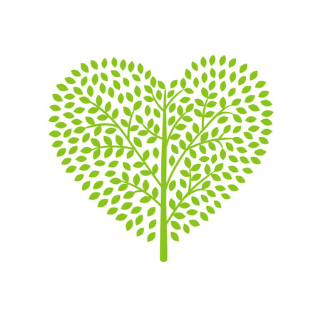 Tree icon heartのイラスト素材
