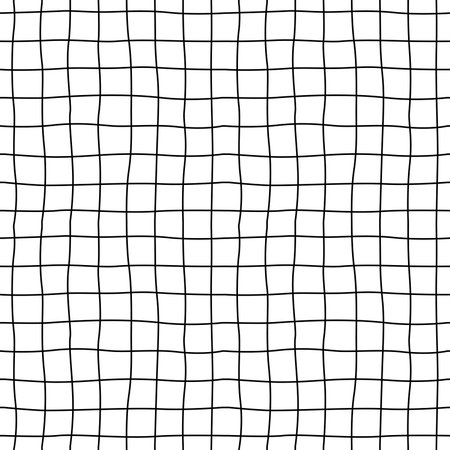 Cell hand drawn. Seamless pattern. Grid of dark linesのイラスト素材