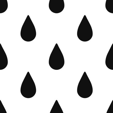 Rain Drop Pattern. Drops Background in Vectorのイラスト素材