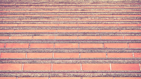 Vintage brick staircase. Abstract background.の写真素材