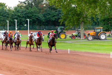 horse racing hippodrome of feursのeditorial素材