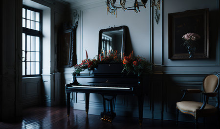 piano in the room chill zoneの素材