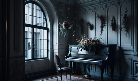 piano in the room chill zoneの素材