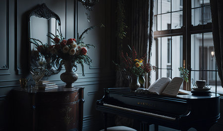 piano in the room chill zoneの素材