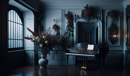 piano in the room chill zoneの素材