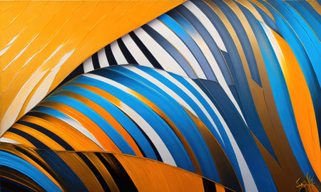 close up of an background gold with blueの素材