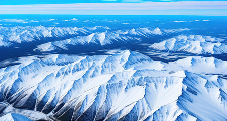 winter mountain sceneryの素材