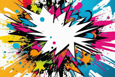 abstract background with splash created with generative AI software.の素材