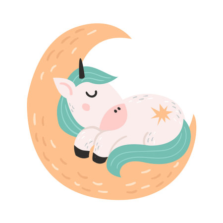 Vector Cute Unicornのイラスト素材