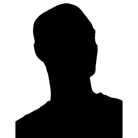 black man silhouette of a man on a white background vector illustrationのイラスト素材