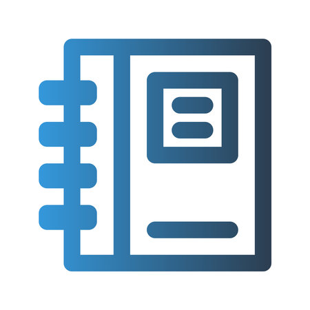 Note outline icon. with gradient colors suitable for interfaces, websites, UI and mobile apps.のイラスト素材