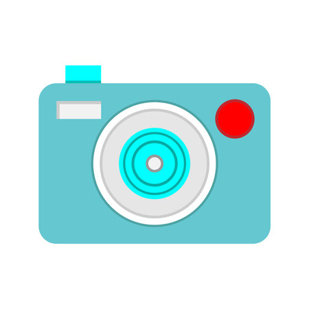 Camera Flat Icon. Editable Stroke. Can be used for websites and mobile apps.のイラスト素材