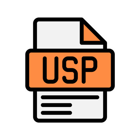 USP Color Icon Unique Selling Proposition icon highlighting product differentiation and value...