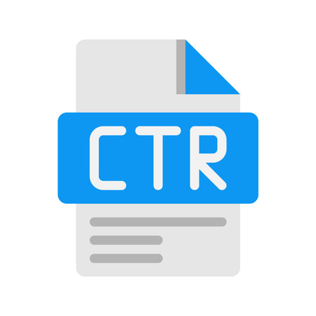 Flat style icon illustrating click through rate metrics, ideal for analytics dashboards and performance tracking.のイラスト素材