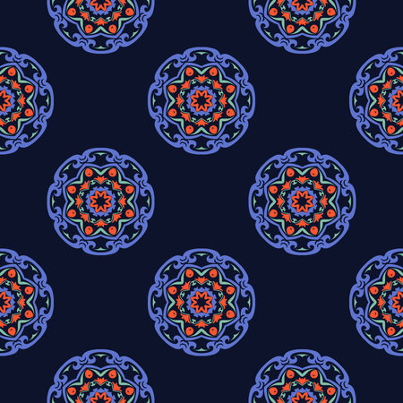 Seamless Geometric Pattern. Abstract texture designs can be used for backgrounds, motifs, textile, wallpapers, fabrics, gift wrapping, templates. Design Paper For Scrapbook. Vector.のイラスト素材