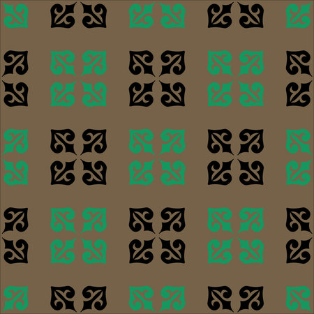 Decorative seamless pattern with ethnic element. Kyrgyz and Kazakh, Uzbek, Tatar, Yakut ornaments. Texture for background, wallpaper, holiday, fabrics, gift wrapping, home textile. Vector.のイラスト素材