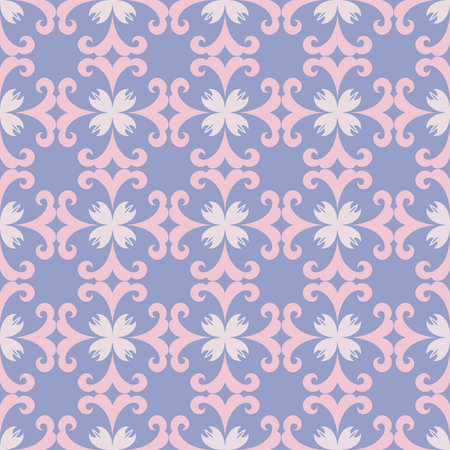 Tender ornament seamless pattern. Delicate background for design, fabric, paper, cover, packaging, home textile, wrapping, scrapbooking and wallpapers. Vectorのイラスト素材